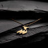 gold saina phoenix necklace