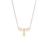 gold hollow phoenix necklace